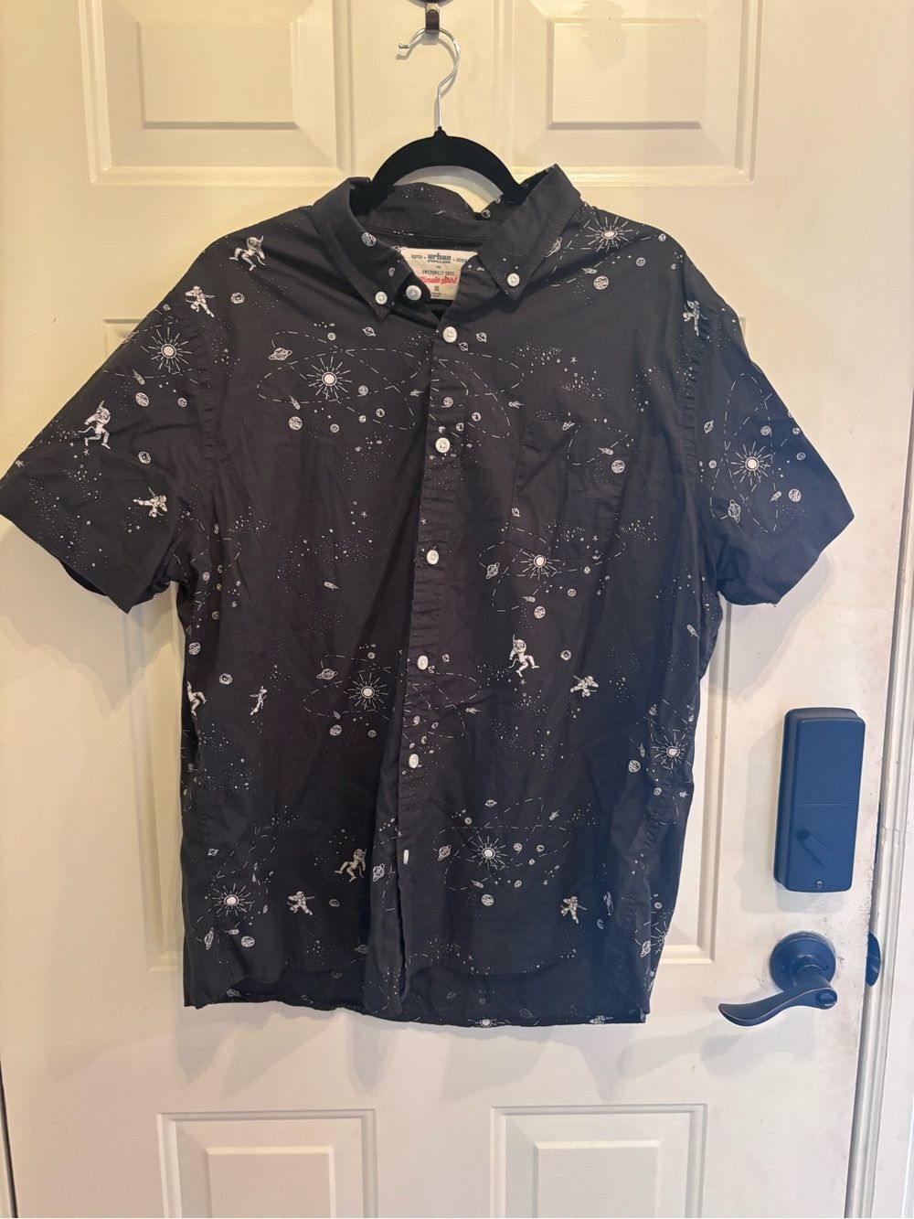 Copy, Moonjoy Black Celestial Print Button-Up Shirt - Picture 7 of 7
